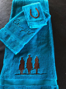 Western Towels Embroidered