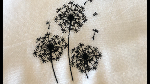 Make a Wish Flour sack dishtowel